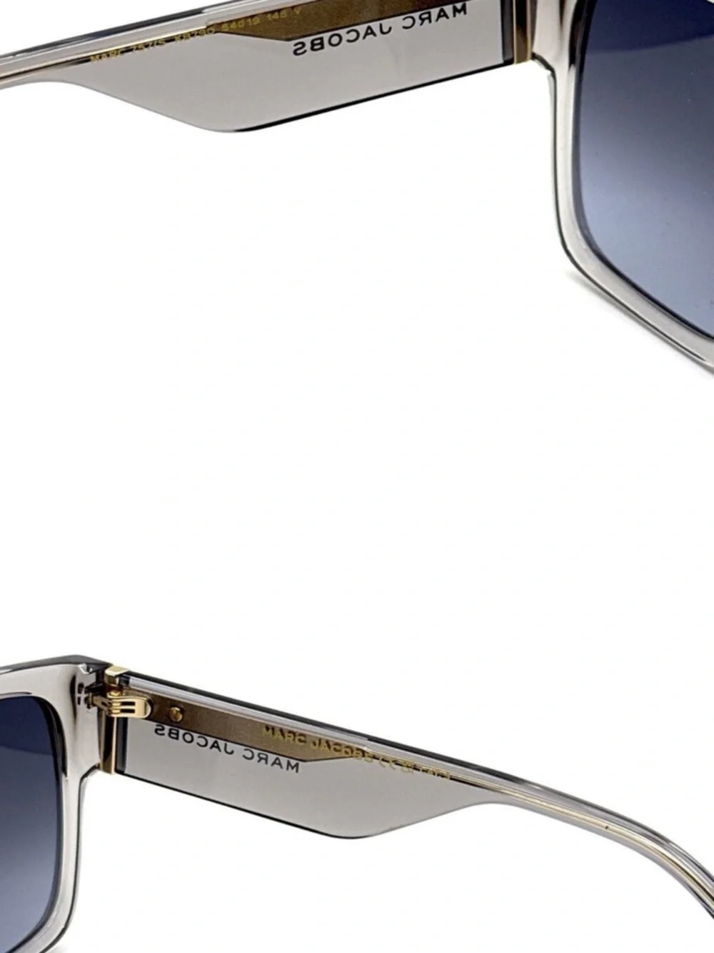 Marc Jacobs Black Oversized Square Sunglasses unisex